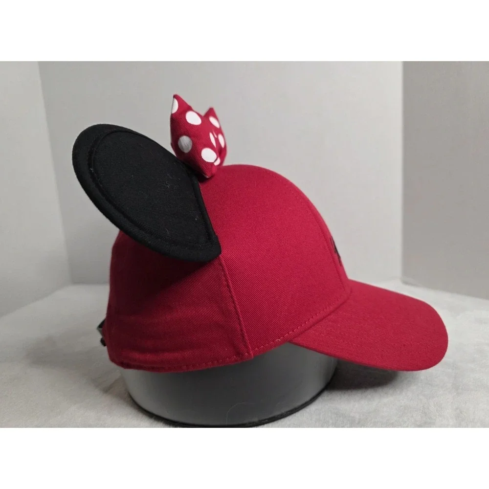 Disney Red Minnie Mouse‎ Baseball Hat with Ears With Bow Adult